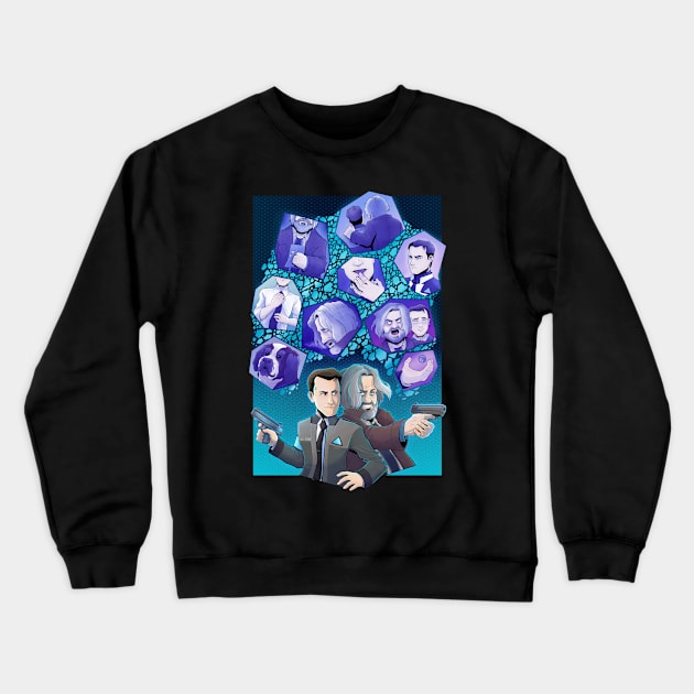 Detroit: Become In Love With These Characters Crewneck Sweatshirt by PageBranson